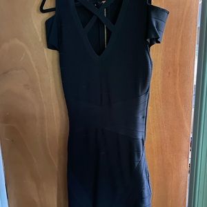 Black BEBE bodycon dress- Size Large